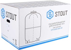Расширительный бак Stout для отопления со сменной мембраной 100 л - фото 73428