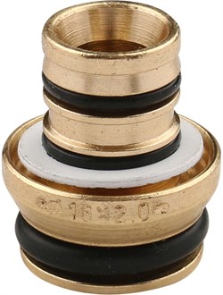 Соединитель (евроконус) для МП трубы (резьба 16 х 1/2") Tiemme, размер 16 (2.0) х 1/2" - фото 74183