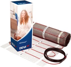 Электрический теплый пол DEVI DEVImat 150T, 0.5 x 4м, 2м2 - 300 Вт - фото 77791