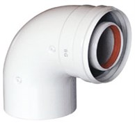 Baxi Отвод 90° коаксиальный ф 60/100 мм, без муфты, KHG 714101510