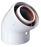Baxi Отвод 45° коаксиальный ф 60/100 мм, KHG 714101610