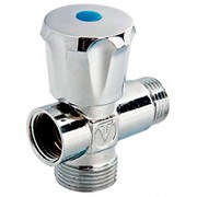 Вентиль-тройник Valtec для подключ сантехприб, хромиров, НР-НР-ВР 1/2"х3/4"х1/2"