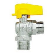 Кран шаровый для газа FIV Normgas угловой НН (ручка) 1/2"