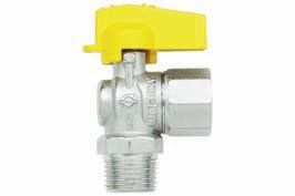 Кран шаровый для газа FIV Normgas угловой НВ (ручка) 1/2"