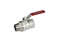 Кран шаровый Giacomini R254DL хром Ду 20 ВР/НР (ручка)