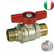 Кран шаровый Giacomini R913 Ду 15 НР/НР полный проход (бабочка)