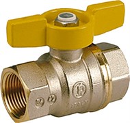 Кран шаровый газовый Giacomini R251D Ду 32 ВР/ВР (бабочка)