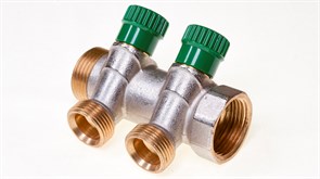 Коллектор Comisa c вентилями регулировочными 1" x 3/4" x 2 выхода