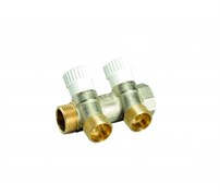 Коллектор Luxor  c вентилями регулировочными 3/4" x 1/2" x 2 выхода