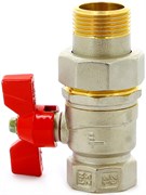 Кран шаровый FIV Perfecta НВ, со сгоном (американка), (бабочка) 1/2&quot;