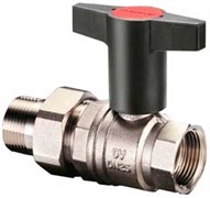 Кран шаровый Oventrop Optibal со сгоном НВ (бабочка, пластик) 1/2"