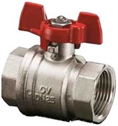 Кран шаровый Oventrop Optibal ВВ (бабочка, алюминий) 1 1/4"
