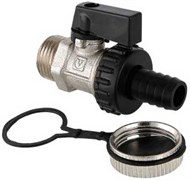 Кран шаровый Valtec дренажный со съёмным пластиковым штуцером НР 1/2"
