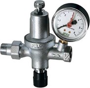 Редуктор давления Far 1/2", ВР-американка, хромированный, с манометром, (отопление) FA 2110 12