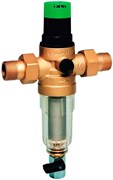 Редуктор давления воды Honeywell 1/2", с промывным фильтром для холодной воды, под аксиальный манометр