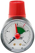 Клапан предохранительный с манометром Watts SVM  25 х 1/2", (2.5 бар)