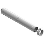 Труба коаксиальная телескопическая Stout DN60/100, L=470-750 мм,уплотнения и хомут в комплекте