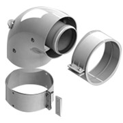 Отвод коаксиальный 90° Stout для котла DN60/100 (совместимый с Vaillant, Protherm)