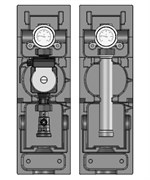 Насосная группа Meibes V-UK без смесителя, с насосом UPS 32-60 1 1/4" (ME 66814.40)