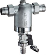 Фильтр для воды FAR хромированный 300мкм с манометром 1/2" НР-НР (FA 3944 12)