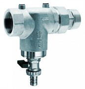 Фильтр для воды FAR хромированный 300мкм с манометрами 3/4" НР-ВР (FA 3937 34)