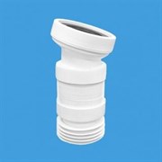 Гофра для унитаза под углом 14° McALPINE, длина 260-365мм (WC-F10R)