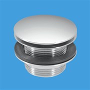 Выпуск для сифона McALPINE 1 1/2", пробка тип кнопка c решеткой D=70мм (CBW70-CB)