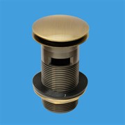 Донный клапан для раковины с переливом нажимной McALPINE бронзовый 1 1/4" (CW60-AB)