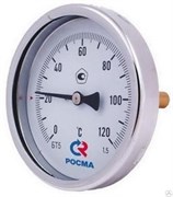 Термометр биметаллический Росма БТ-51, ф 100 мм, t 120°