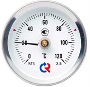 Термометр биметаллический Росма БТ-31, ф 63 мм, t 120°