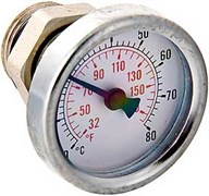 Термометр биметаллический Valtec ф 41 мм, t 80°, для коллекторных групп