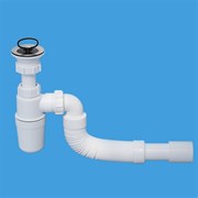 Сифон для раковины McALPINE 1 1/2" с гофрой 50/40 (MRSK9)