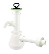 Сифон для раковины с носиком и отводной трубкой 1 1/2" Bonomini (1316KP40B0)