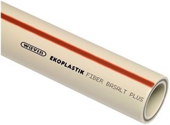 Труба полипропиленовая WAVIN EKOPLASTIK Fiber Basalt Plus S (базальтовое волокно) 125x14.0