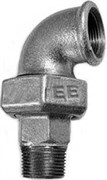 Американка ЕЕ угловая коническая ВР-НР 3/4", черная