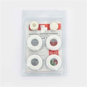 Монтажный комплект для радиатора отопления Uni-Fitt 1/2", цвет RAL 9016