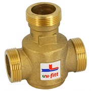 Клапан термостатический трехходовой Uni-Fitt 1 1/4" Нр, Kvs 9, для напольных котлов
