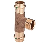 Тройник НР пресс для медных труб Viega 22 x 3/4"
