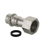Муфта с накидной гайкой ВР пресс для труб из нержавеющей стали Valtec 28 x 3/4"