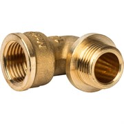 Угол с упором НВ латунный Stout 3/4"