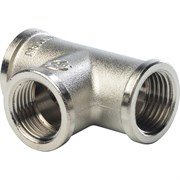 Тройник ВВ никелированный Stout 2"