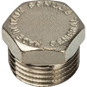 Заглушка НР никелированная Stout 1/2"