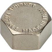 Заглушка ВР никелированная Stout 3/8&quot;