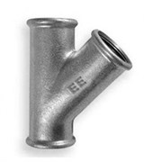 Тройник ЕЕ 45° ВР 3/4", оцинкованный