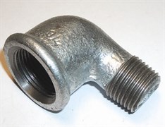 Угол переходной ЕЕ 90° ВР-НР 3/4" х 1/2", оцинкованный