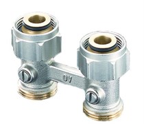 Мультифлекс Oventrop прямой, multiflex F, запорно-присоединительный G3/4"НГ x G3/4"НР (1015813)