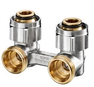 Мультифлекс Oventrop угловой, multiflex F, запорно-присоединительный G3/4"НГ x G3/4"НР (1015814)