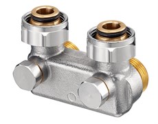 Мультифлекс Oventrop угловой перекрестный c функцией отключения 3/4"НГ x 3/4"НР (1016462)
