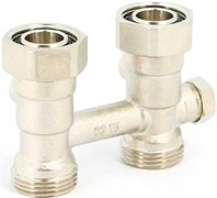 Мультифлекс Uni-Fitt для 1-трубной системы, прямой, с байпасом, 3/4"ЕК