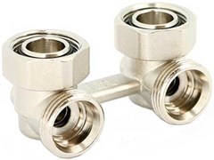 Мультифлекс Uni-Fitt для 2х-трубной системы, угловой 3/4" х 3/4"ЕК
